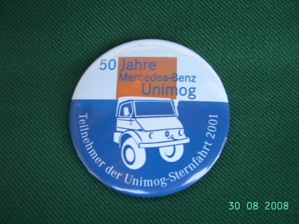 Button "50-Jahre Mercedes-Benz Unimog" 2001